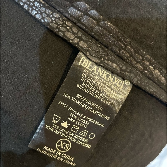 BLANK NYK | Mock Croc Faux Leather Jacket Size XSmall - Picture 11 of 11